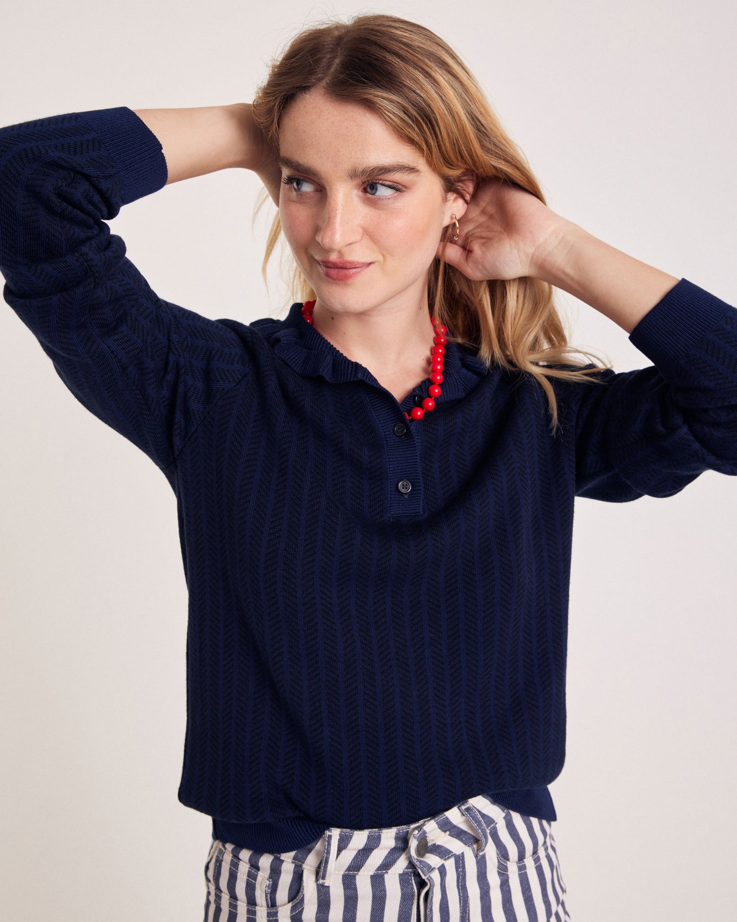 Navy Tadeo Polo Shirt