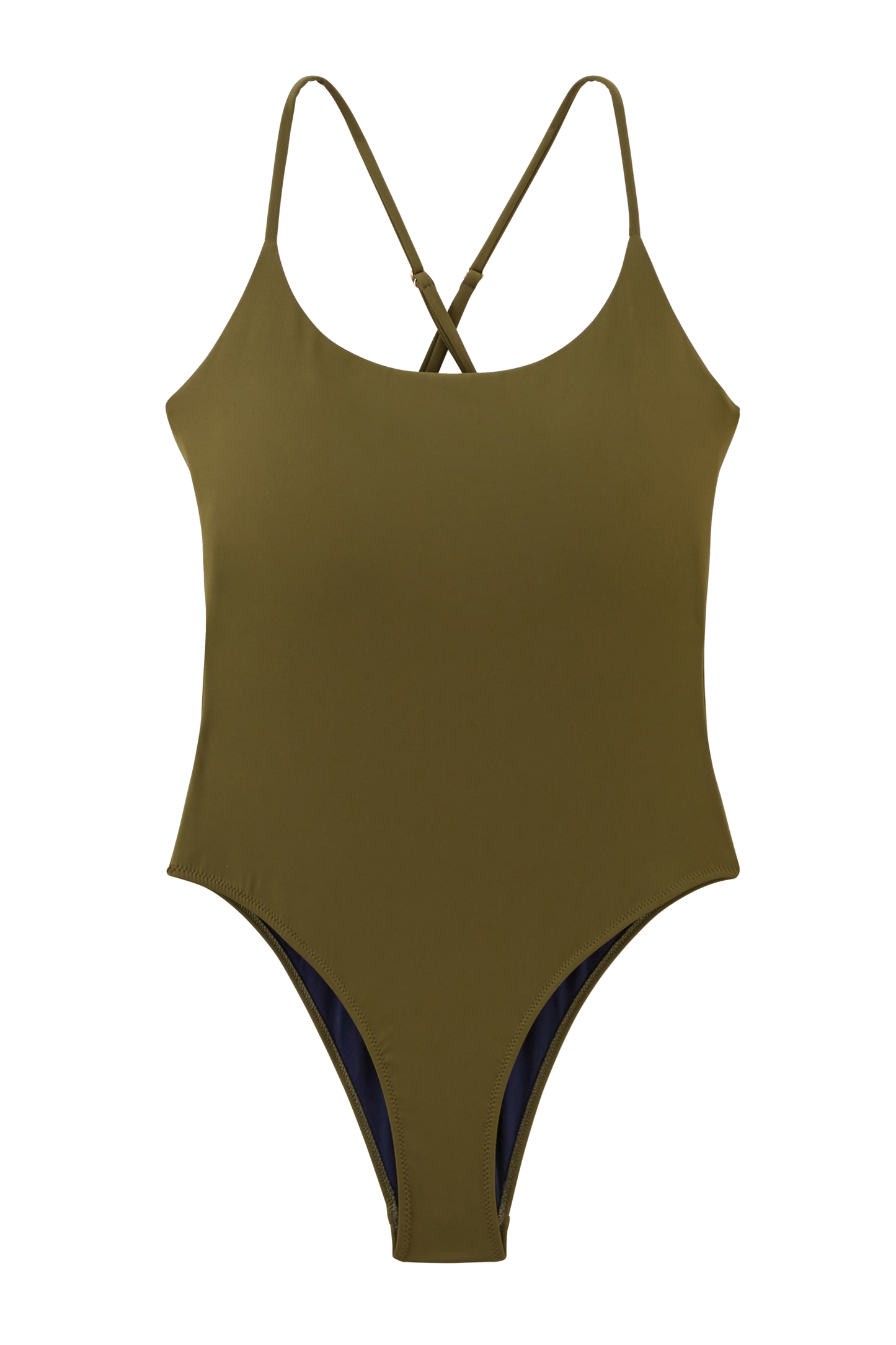 Felisa khaki one-piece swimsuit