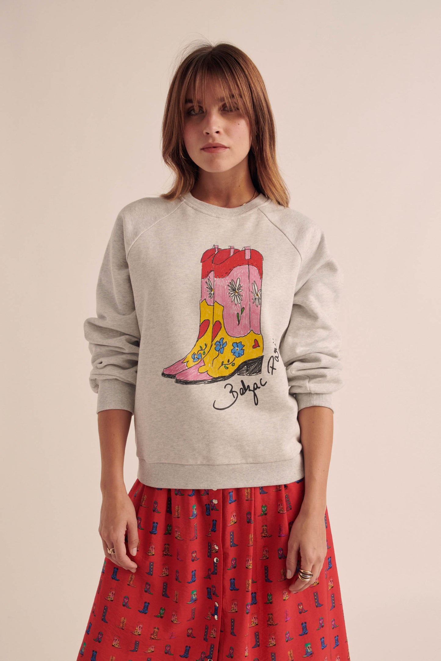 Jack grey cowboy sweatshirt