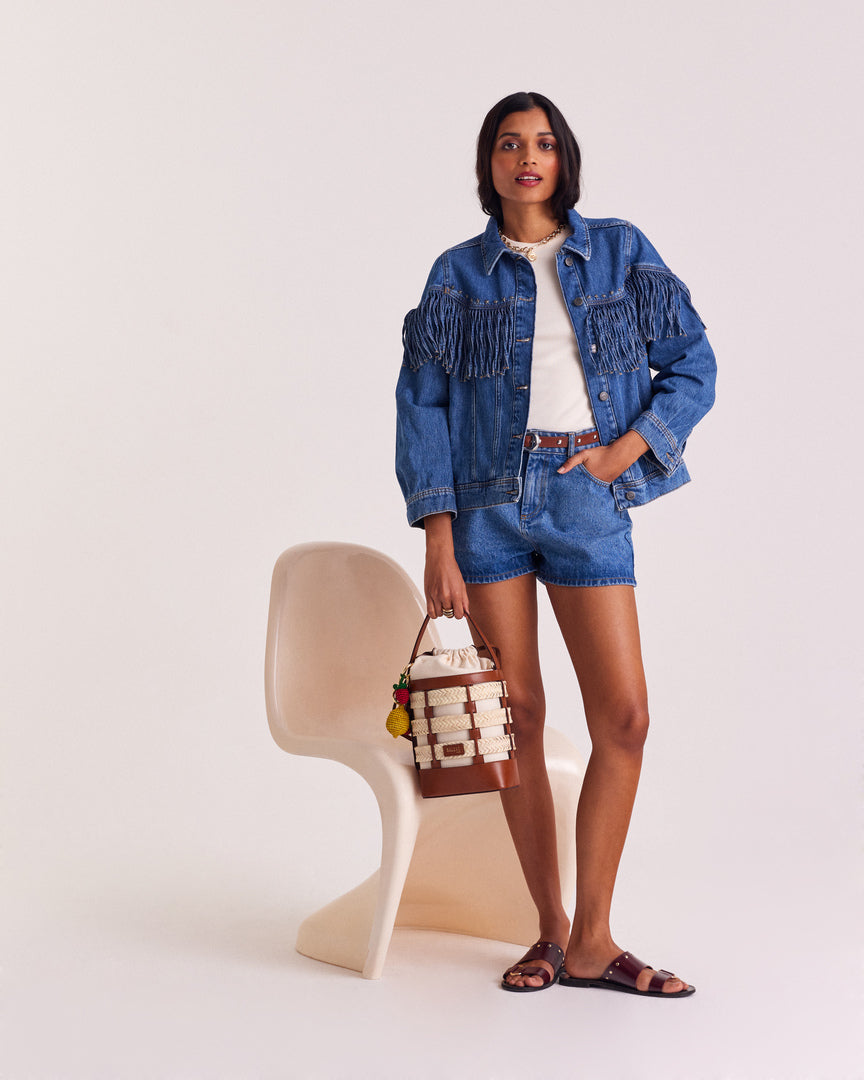 Shorts Triomphe blue midi