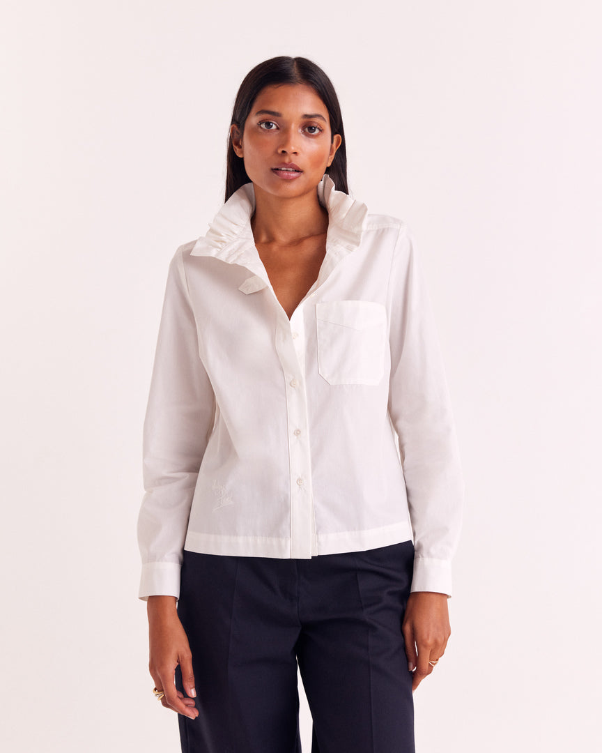 Chemise Cyrielle blanc naturel