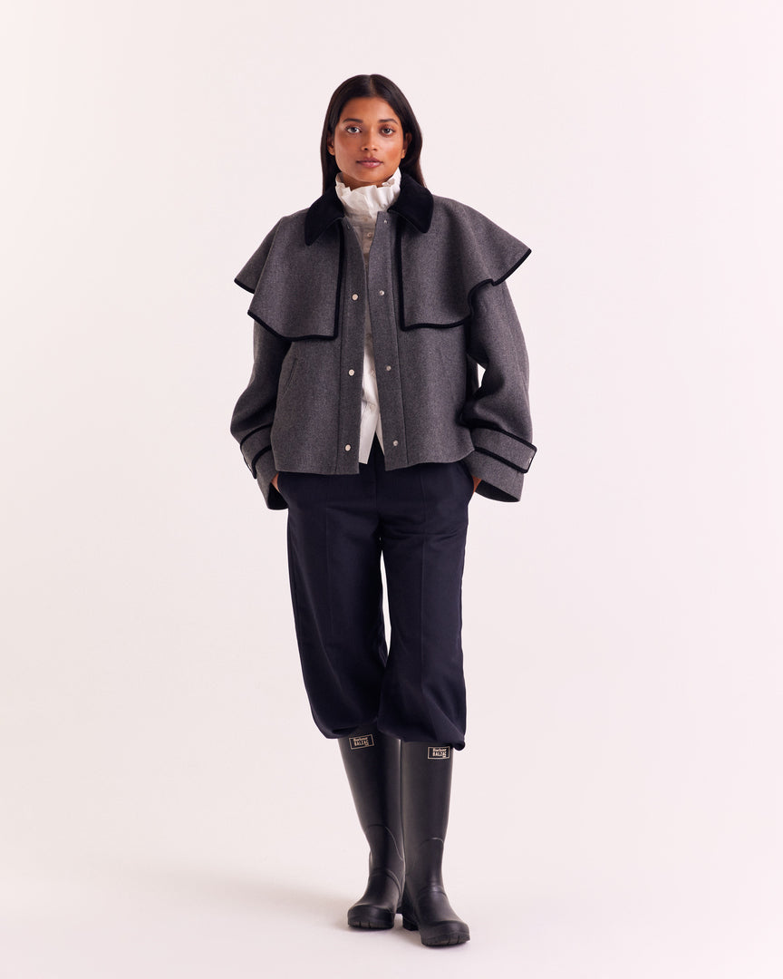 Boots Emilia black Barbour x Balzac Paris