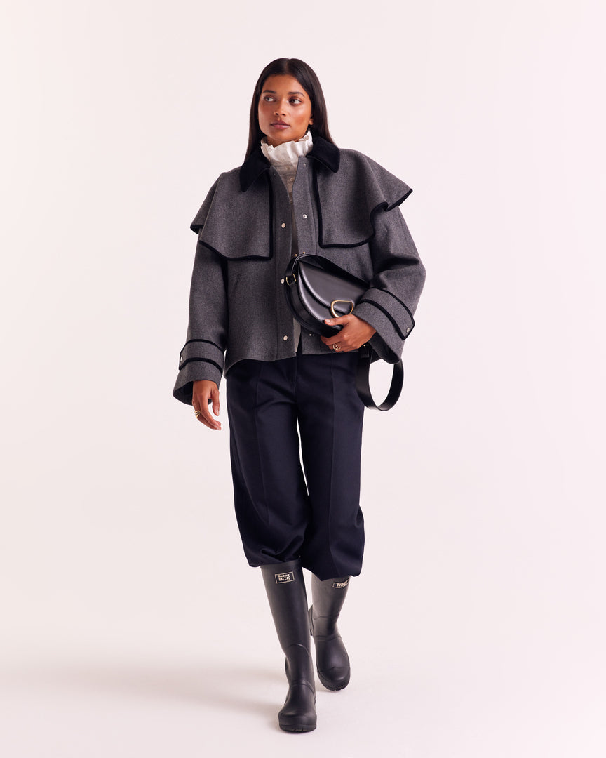 Boots Emilia black Barbour x Balzac Paris