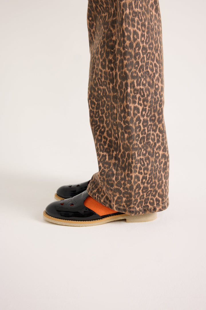 Salopette Edifice leopard coffee