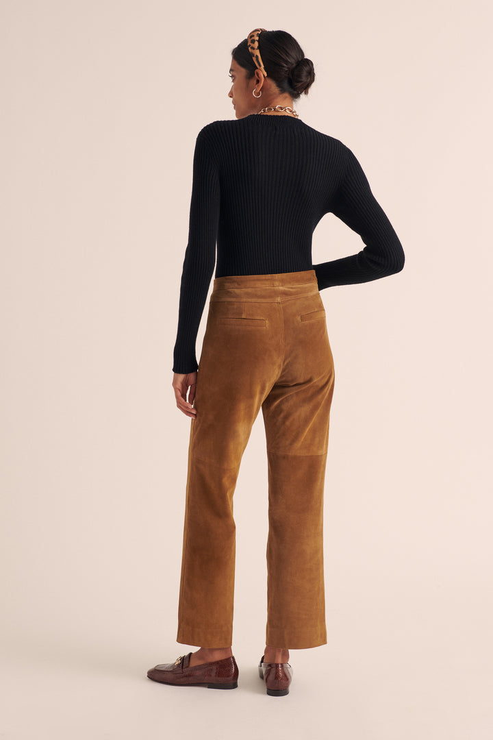 Pantalon Selby croute camel