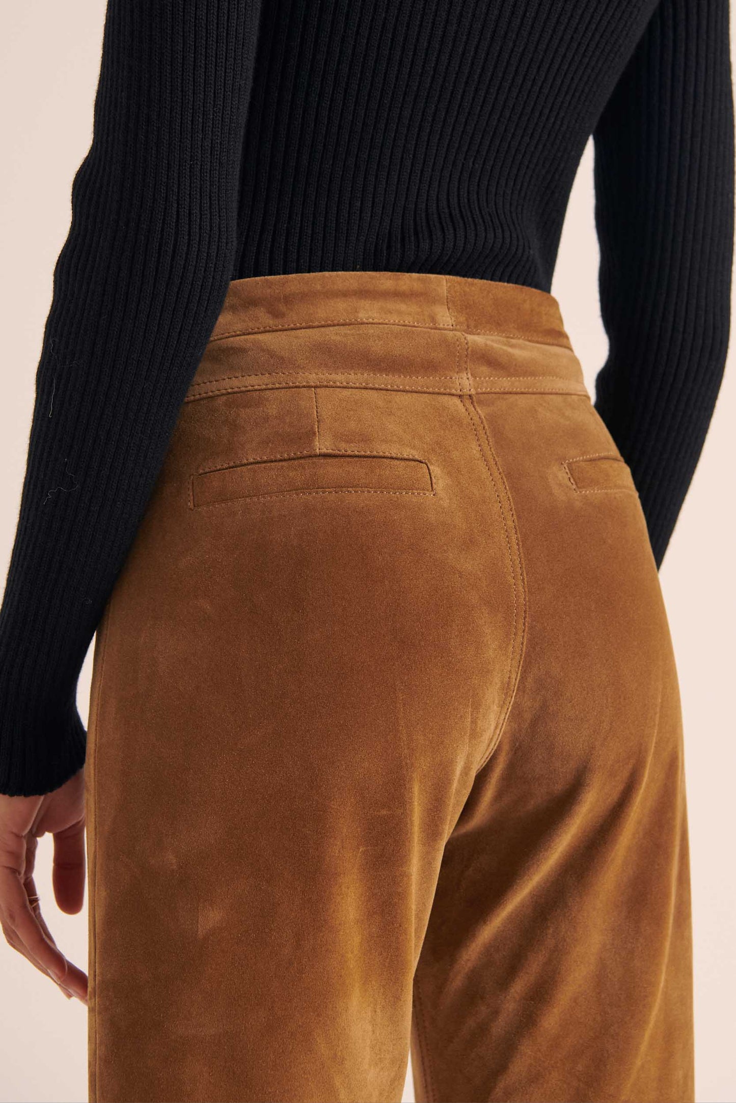 Pantalon Selby croute camel