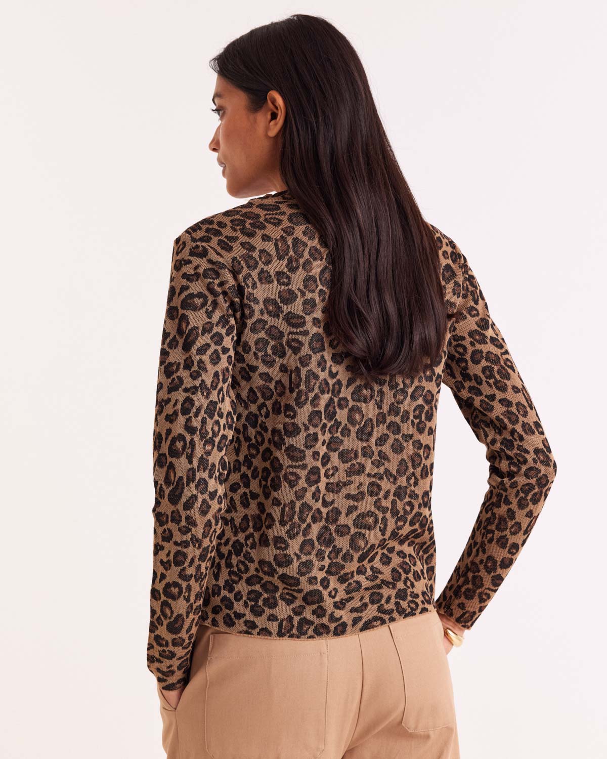 Daniel iridescent leopard sweater