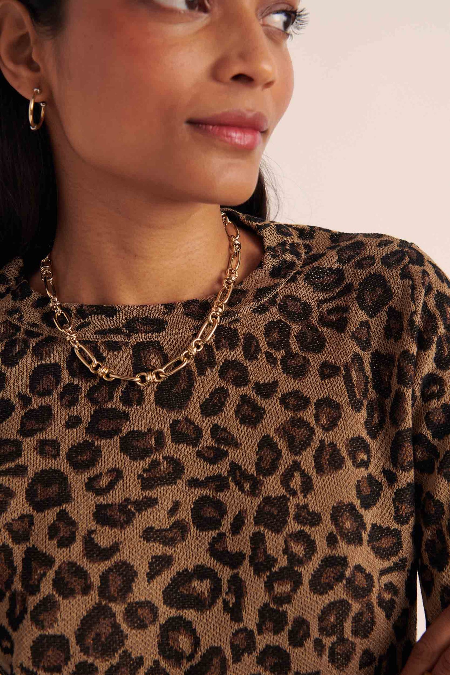 Daniel iridescent leopard sweater