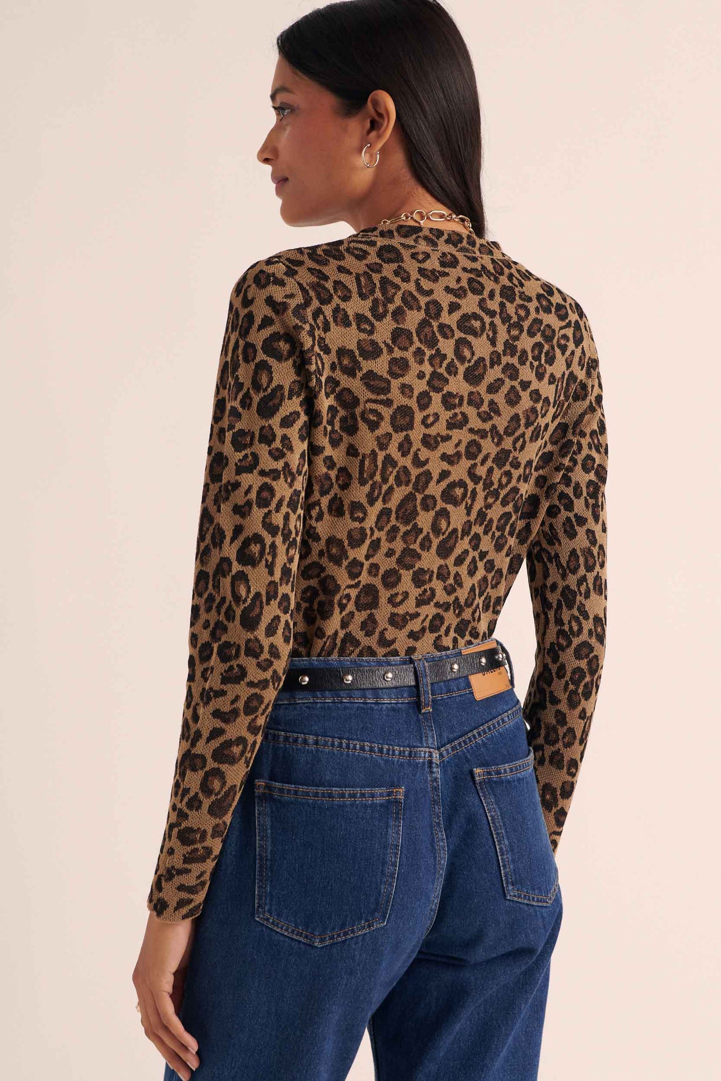 Daniel iridescent leopard sweater