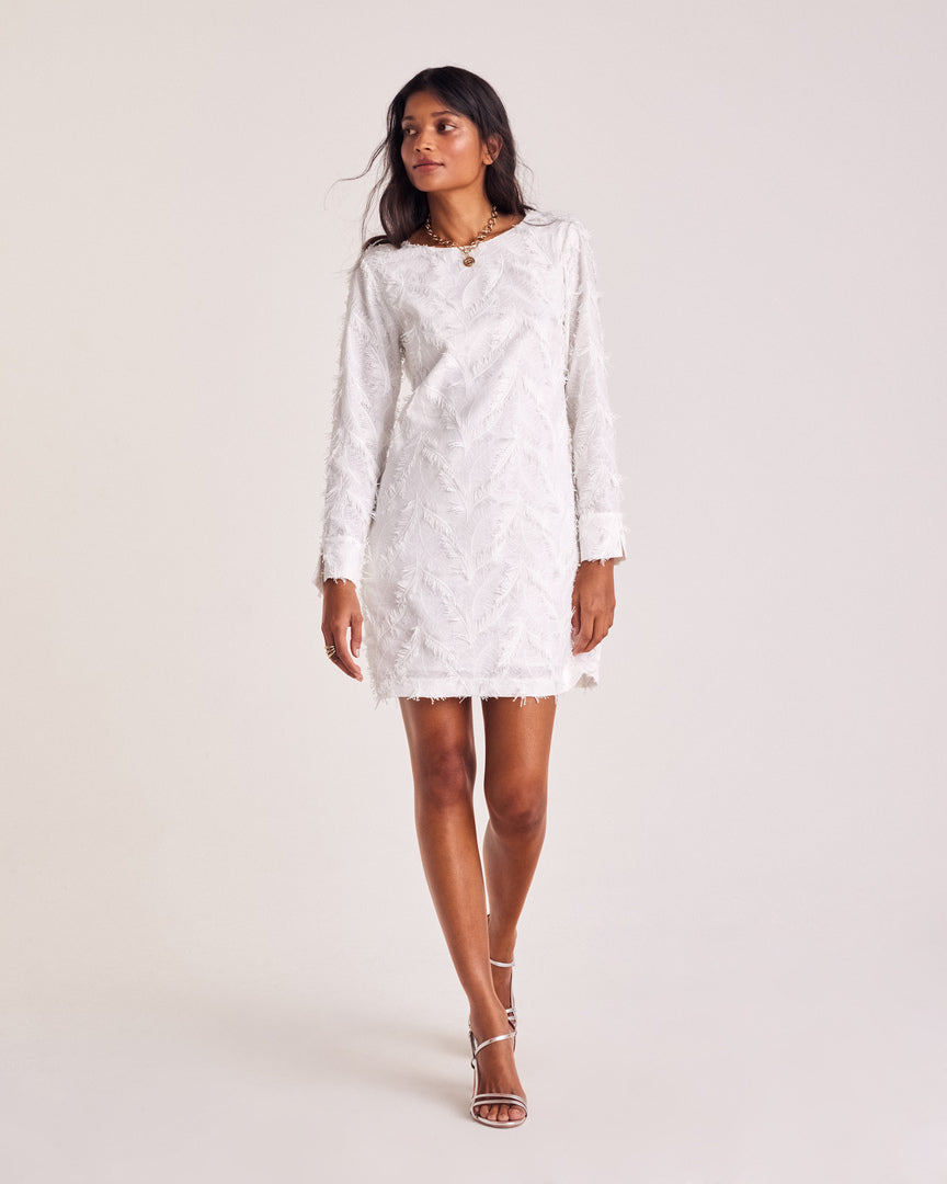 Dress Amada plume white