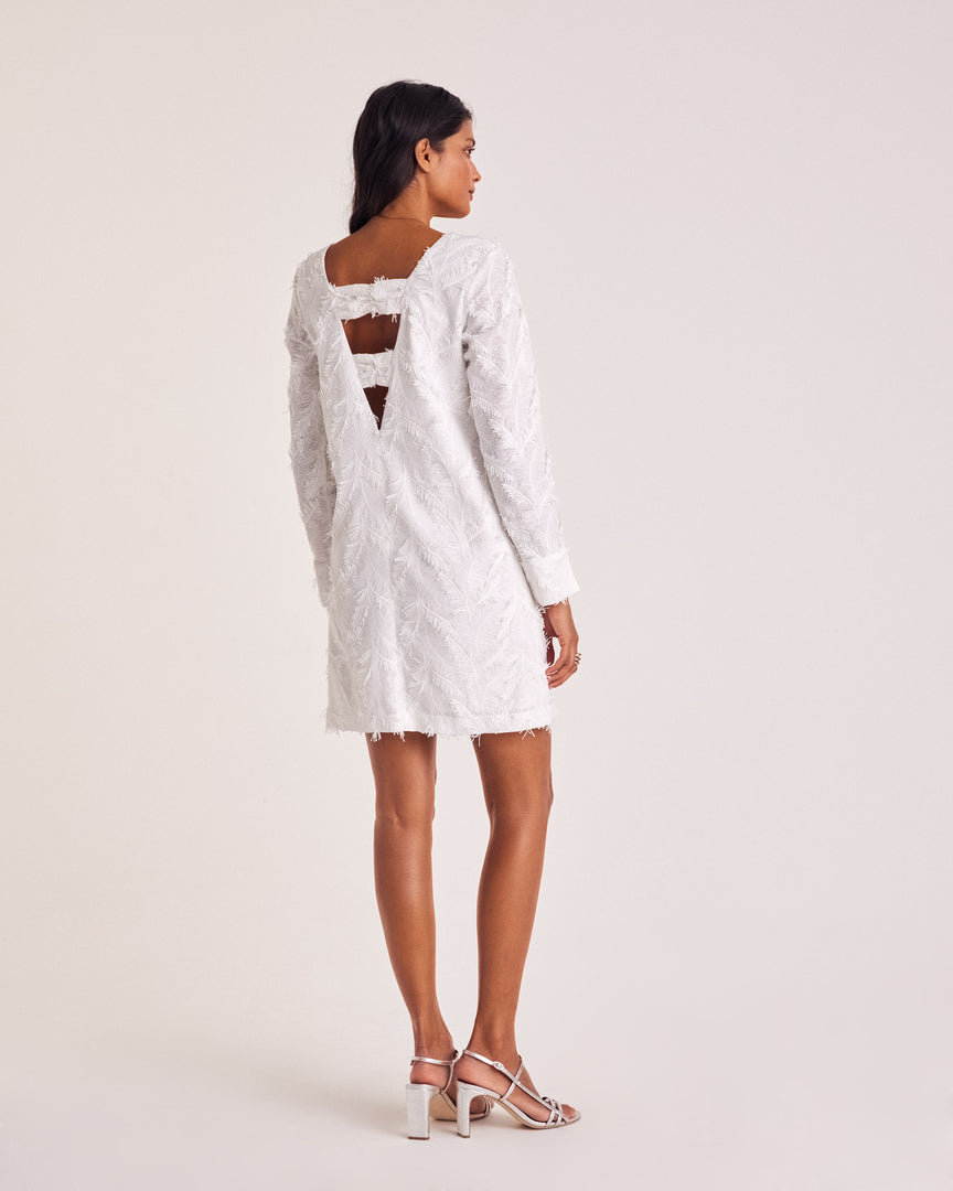 Dress Amada plume white