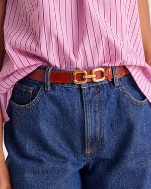 Céane cognac belt