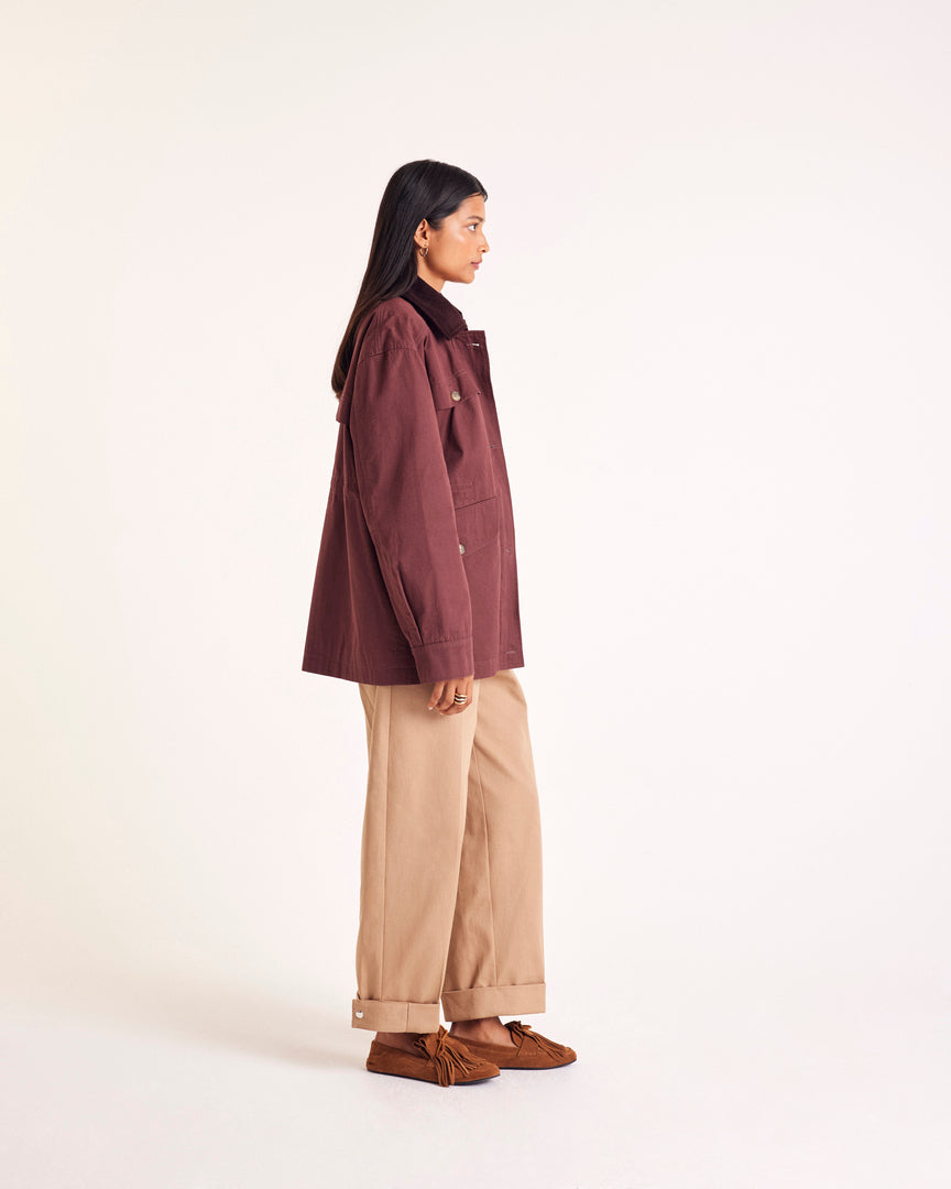 Loafers Alix fringe suede of leather hazelnut