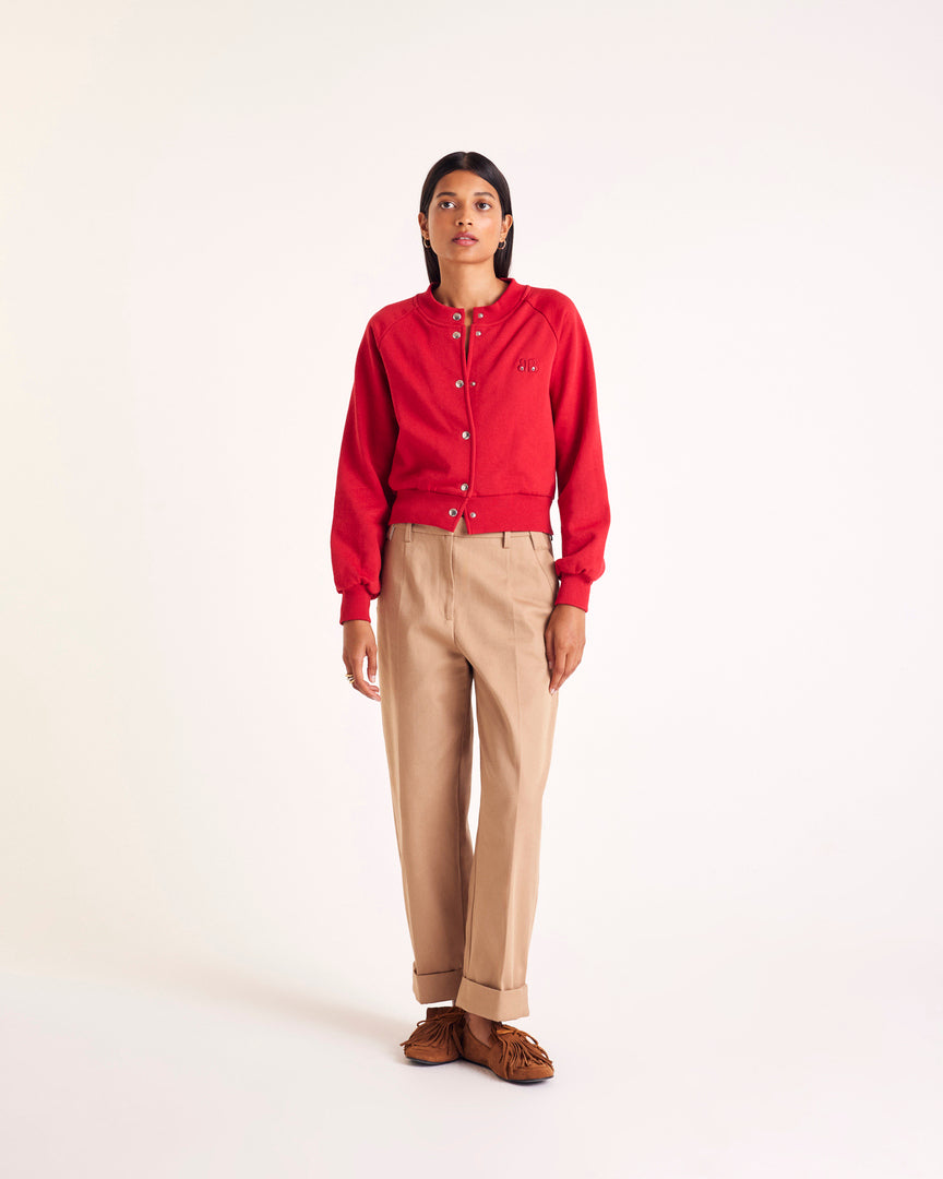 Loafers Alix fringe suede of leather hazelnut