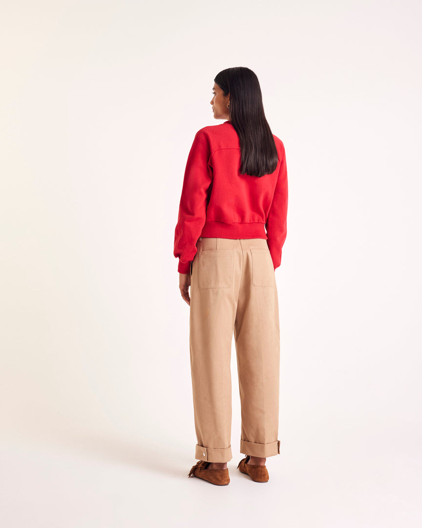 Loafers Alix fringe suede of leather hazelnut
