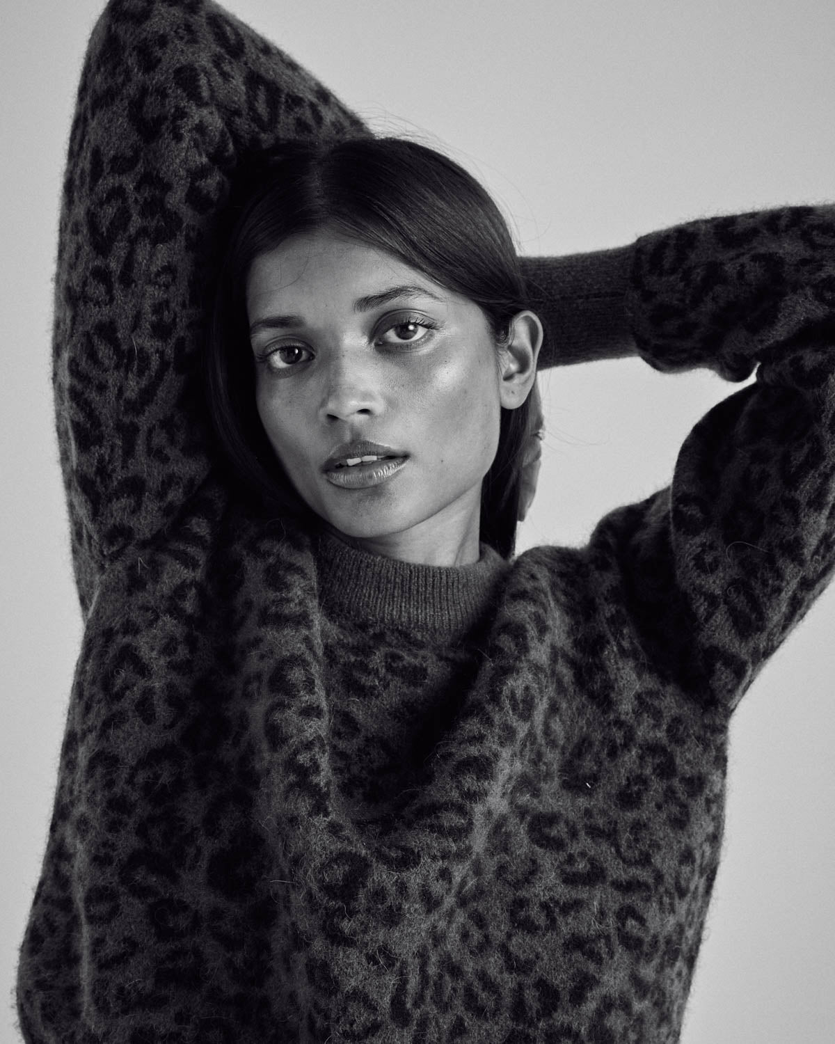 Sweater Doudou leopard tawny