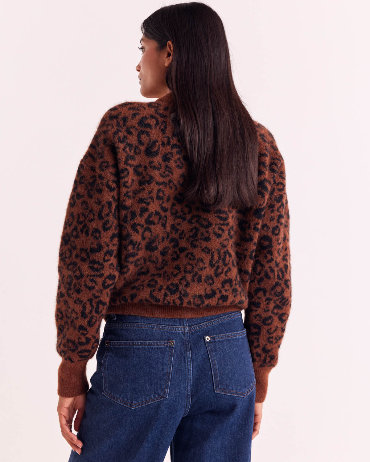 Sweater Doudou leopard tawny