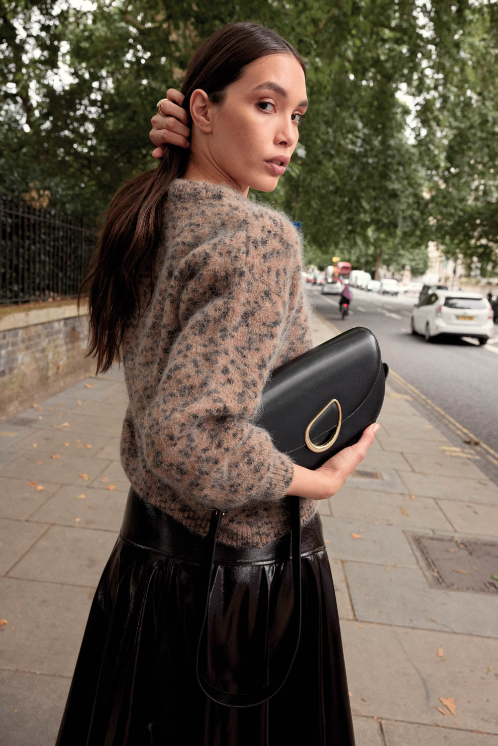 Cardigan Douceur spotted cheetah