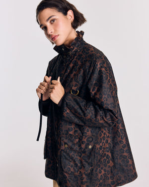 Veste Anaïs léopard fauve Barbour x Balzac