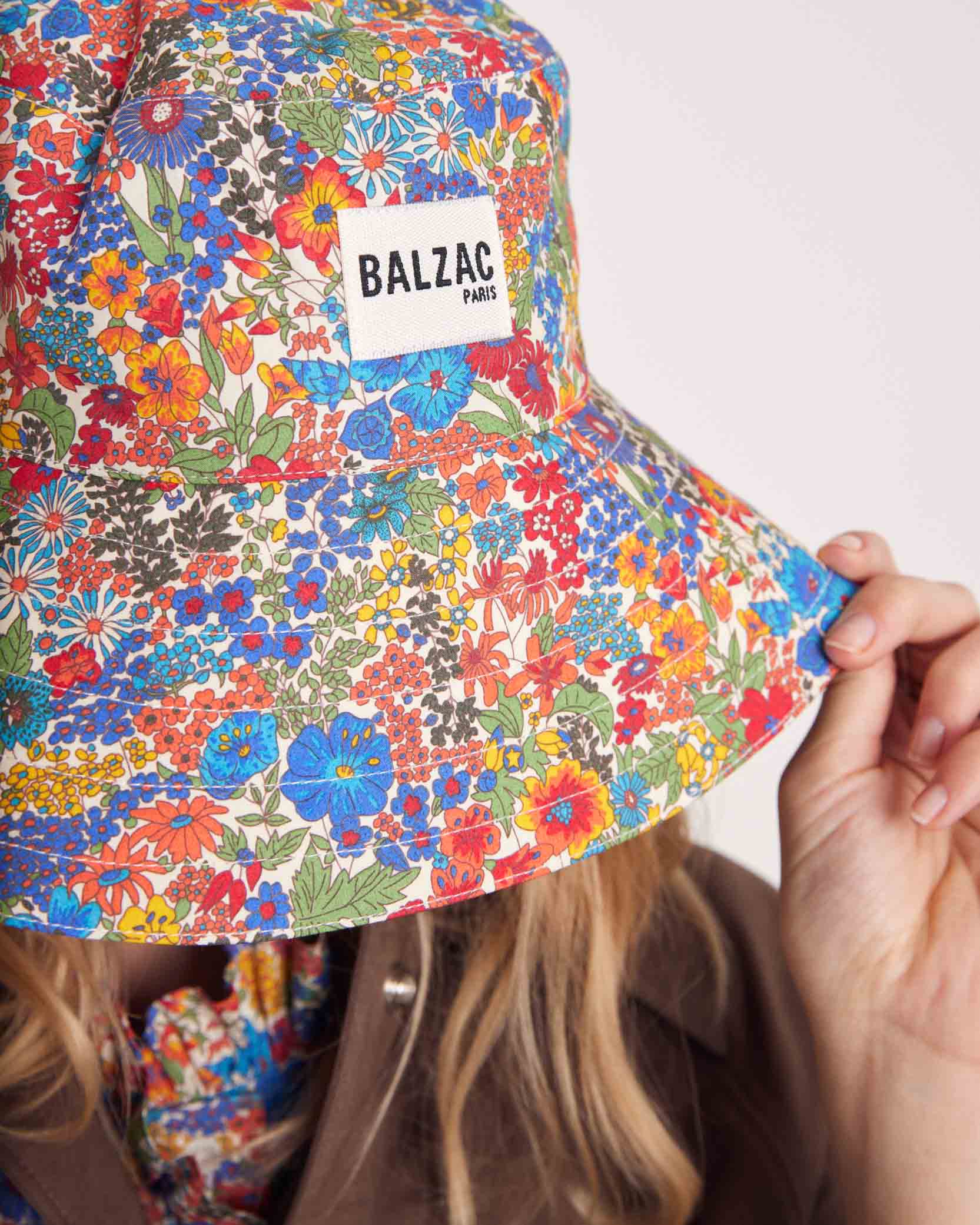 Bob Verveine in fabric Liberty blue and yellow and stripe navy