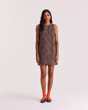 Robe Donnie léopard café