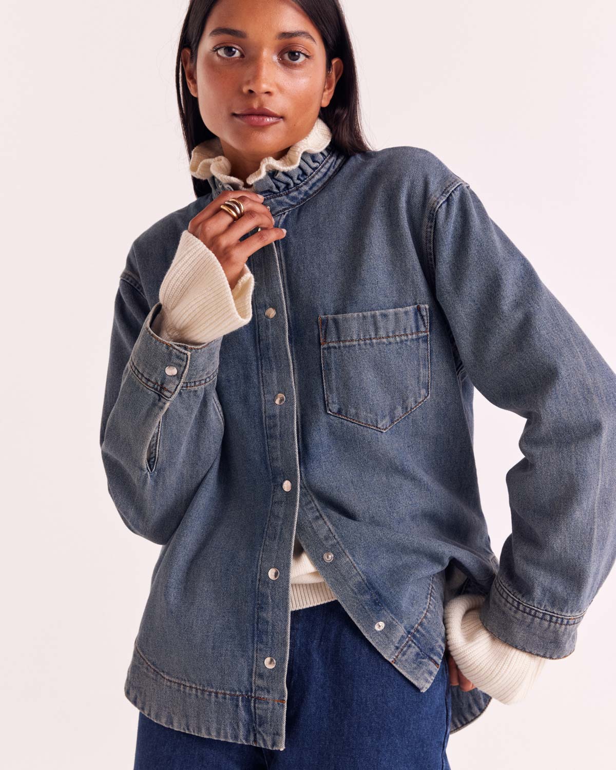 Chemise Salomé bleu vintage