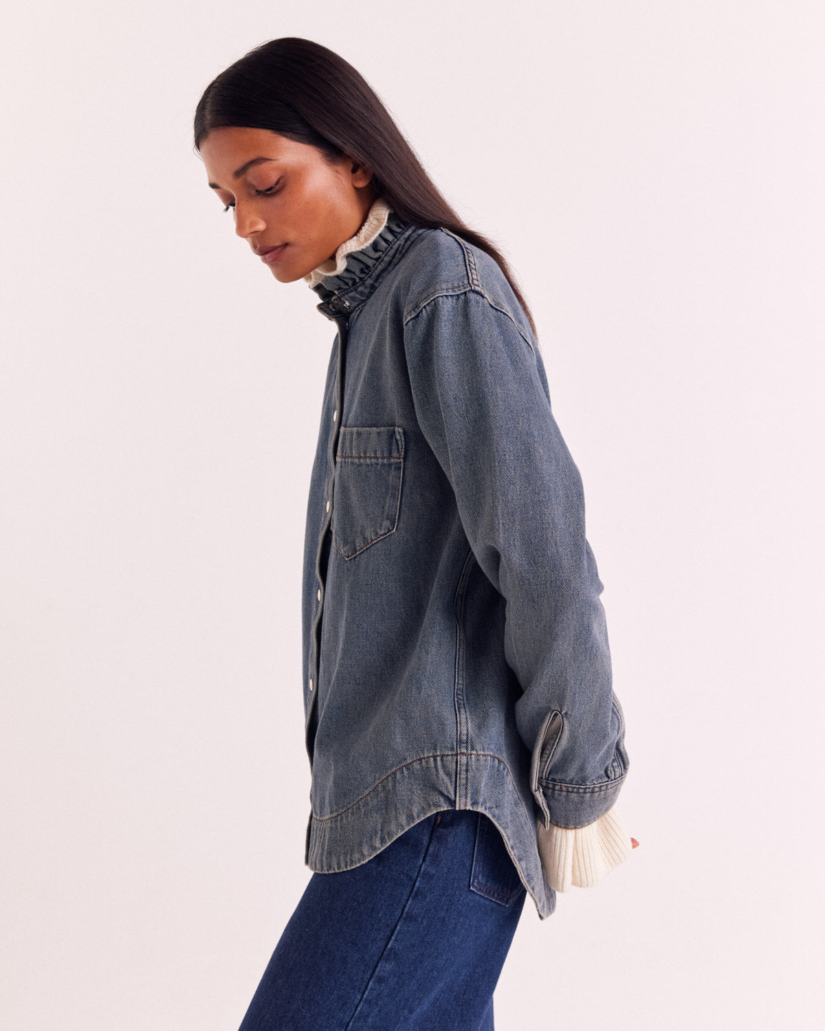 Chemise Salomé bleu vintage