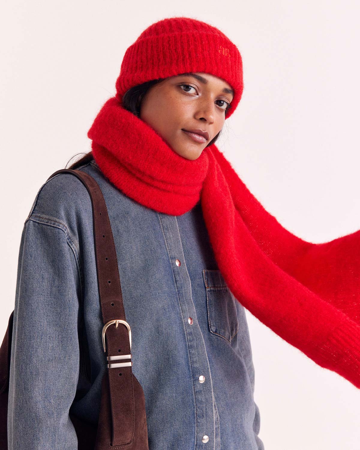 Beanie Grégoire red bright