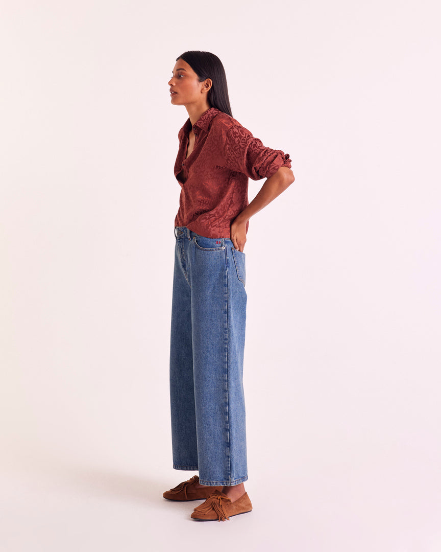 Loafers Alix fringe suede of leather hazelnut