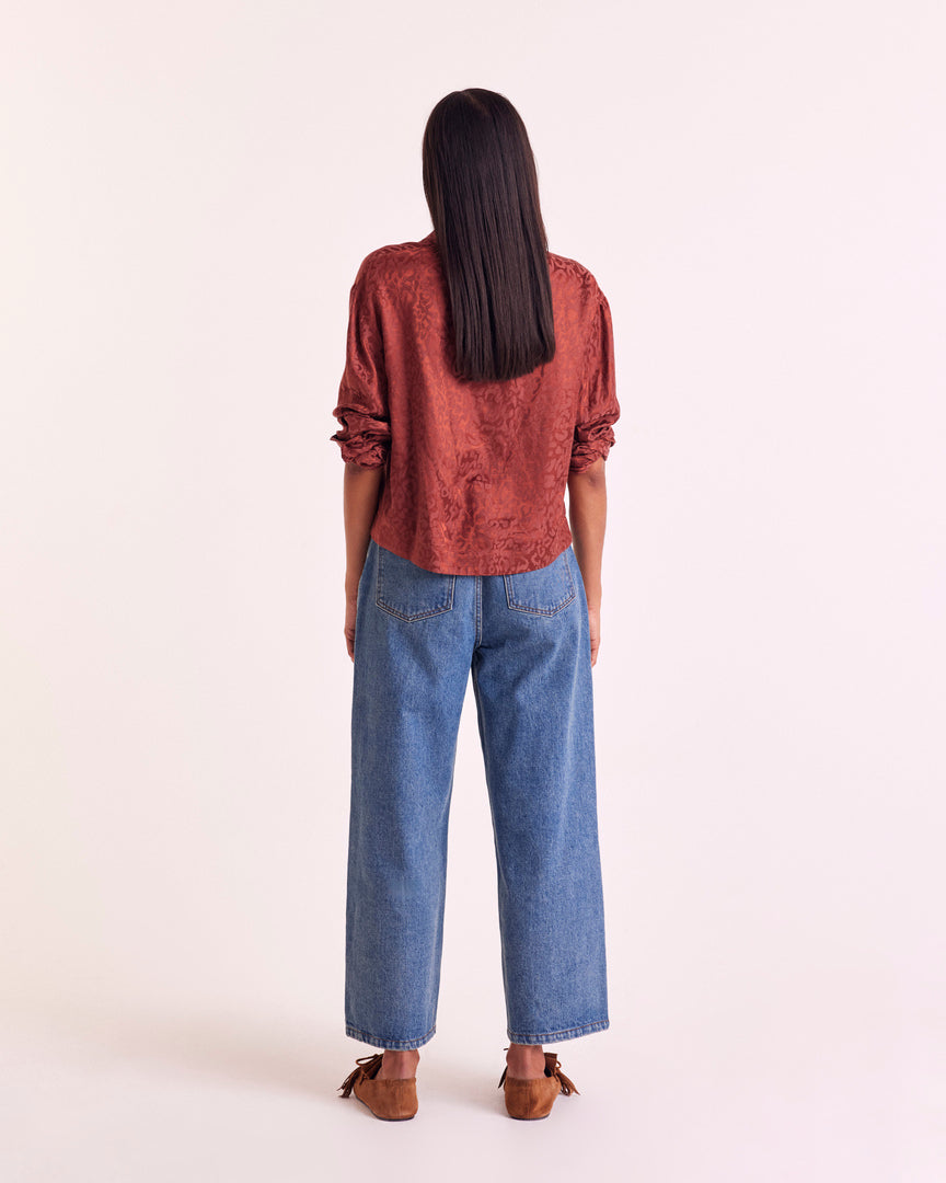 Loafers Alix fringe suede of leather hazelnut