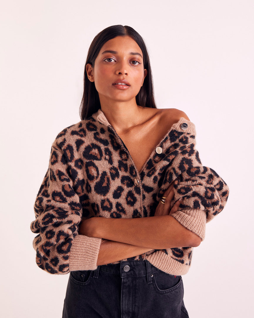 Cardigan Idole leopard