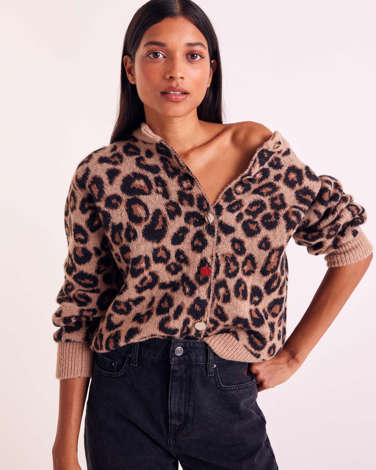 Cardigan Idole leopard