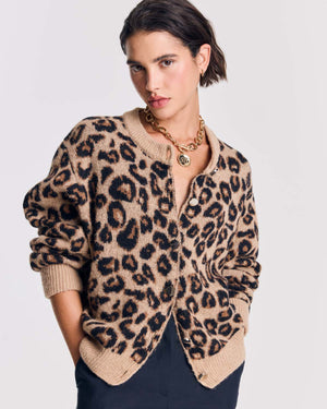 Cardigan Idole léopard