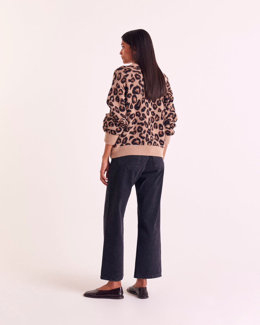 Cardigan Idole leopard