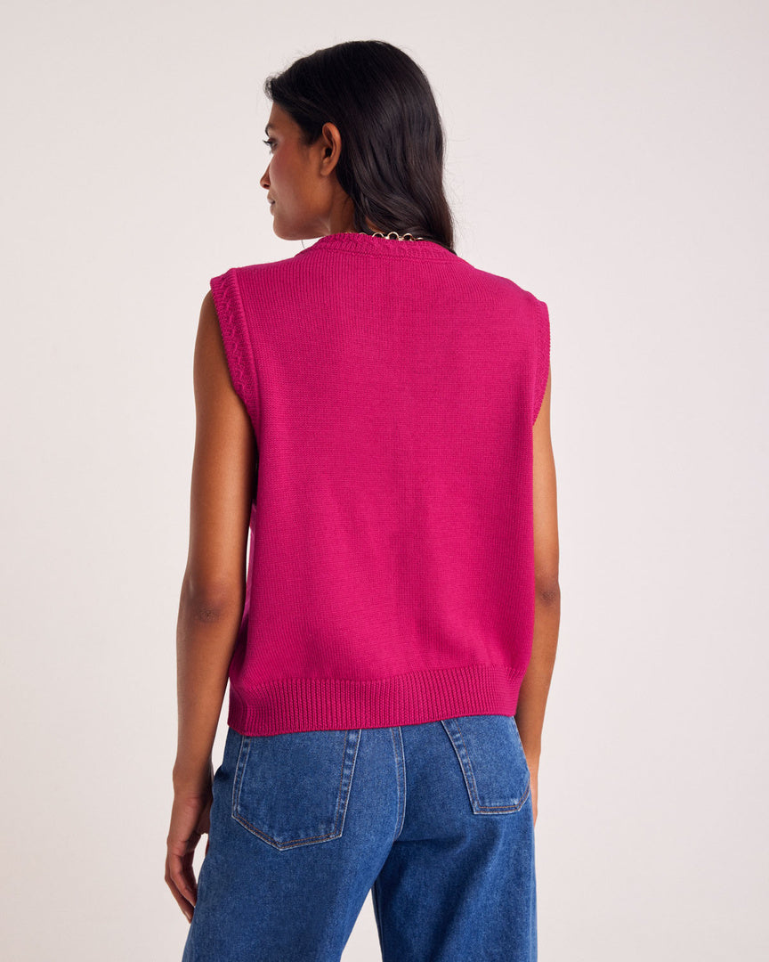 Raspberry pink Constant vest