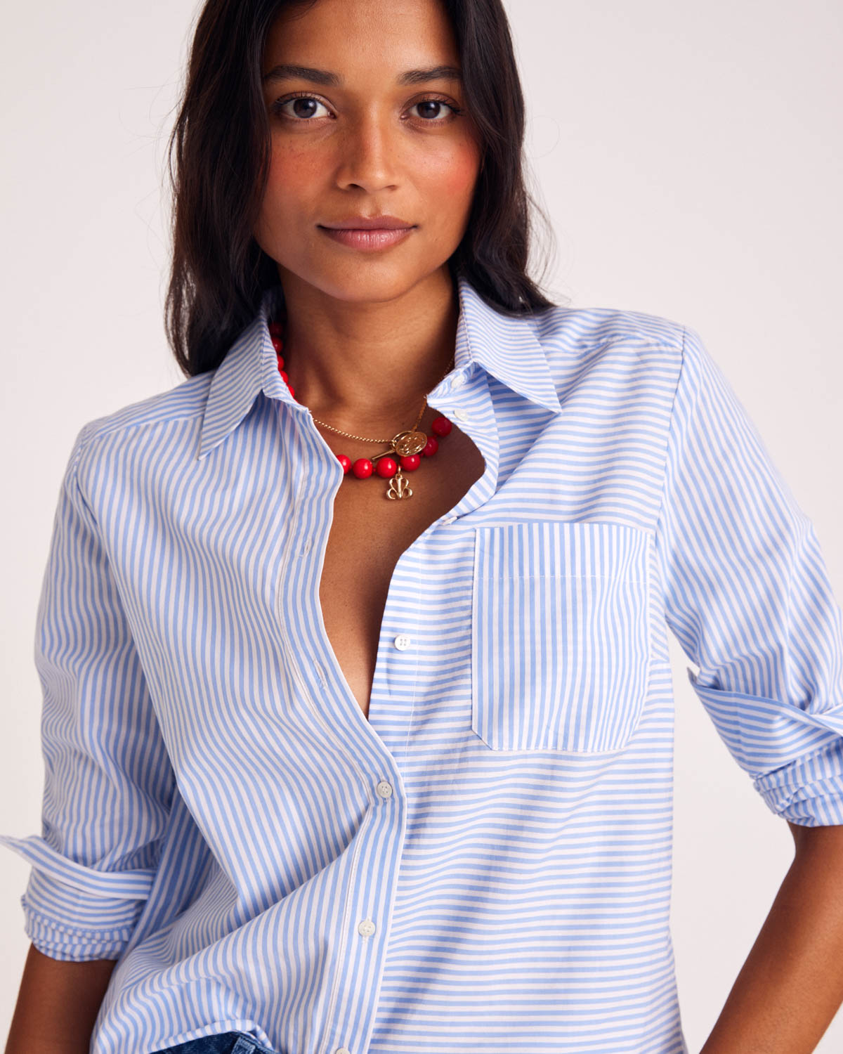 Shirt Ulysse stripes blue and white