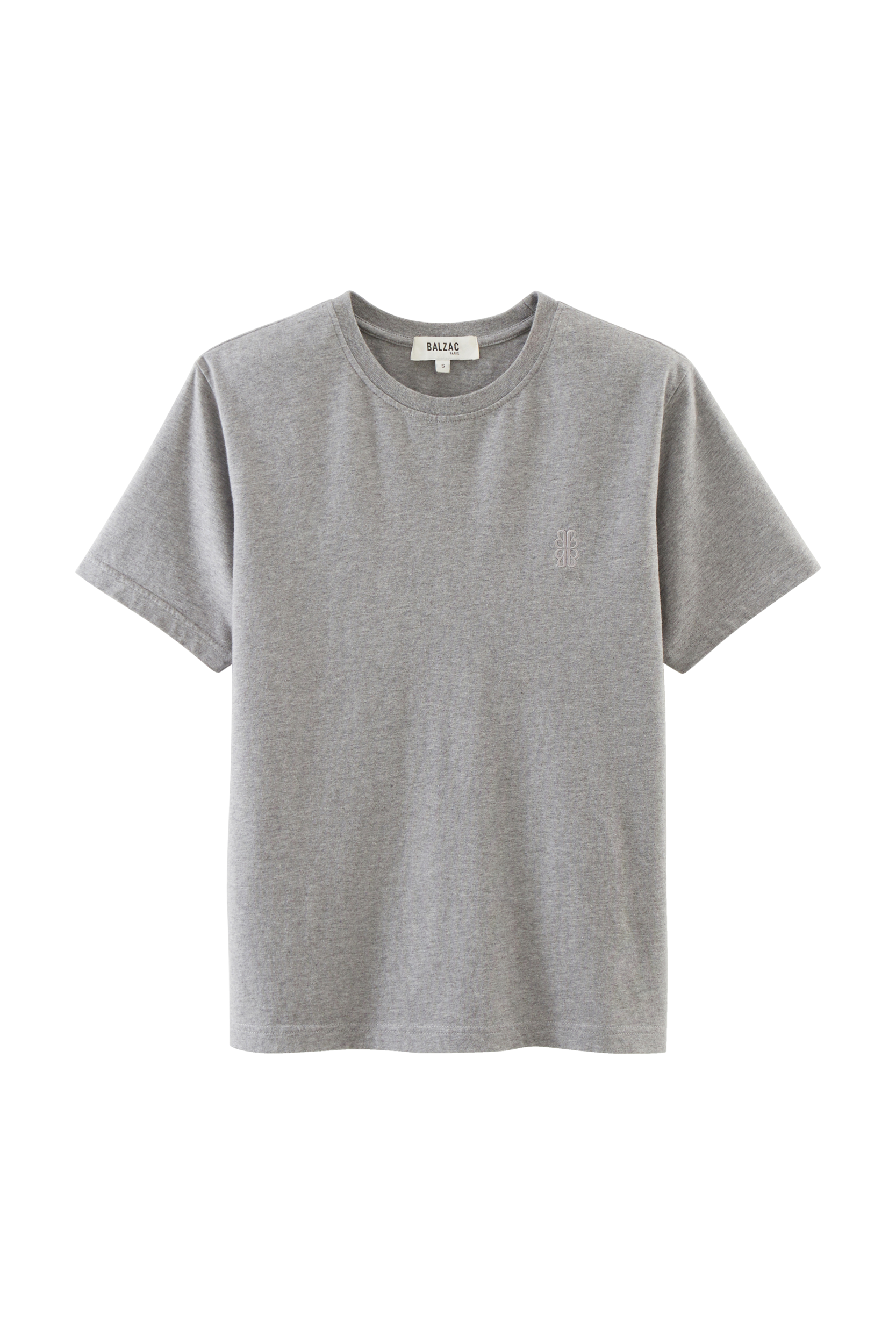 T-shirt Bree heather gray embroidered