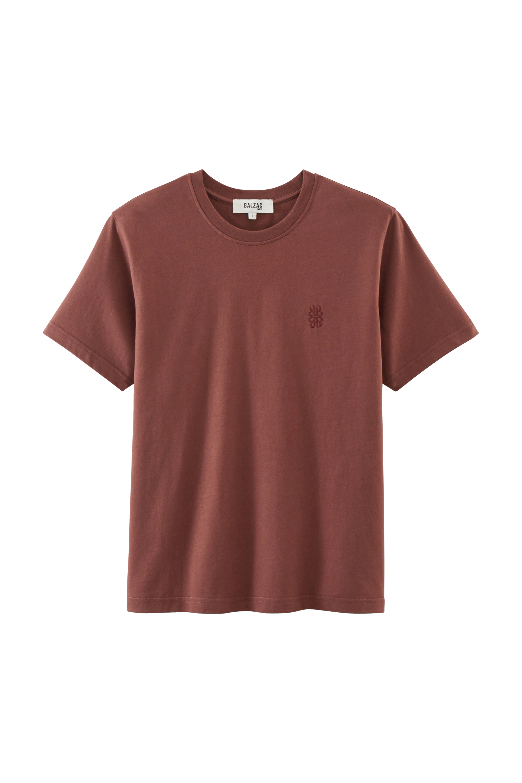 T-shirt Bree embroidered chocolate