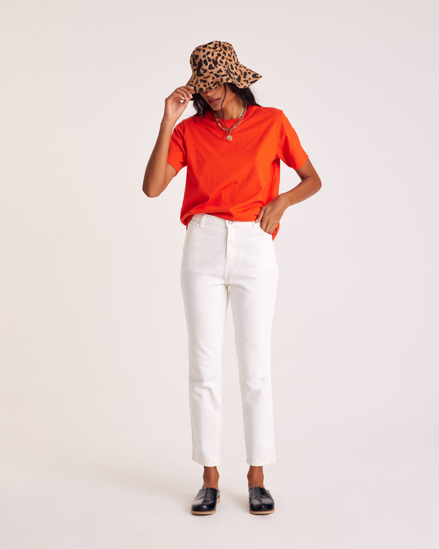 Jeans Mattis white perle