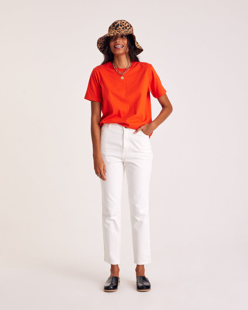 Jeans Mattis white perle