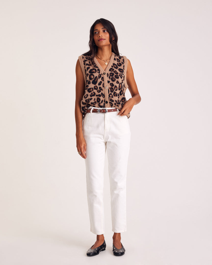Jeans Mattis white perle