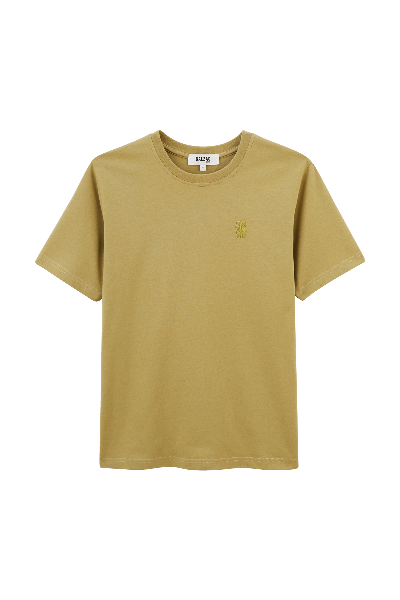 T-shirt Bree green mousse embroidered