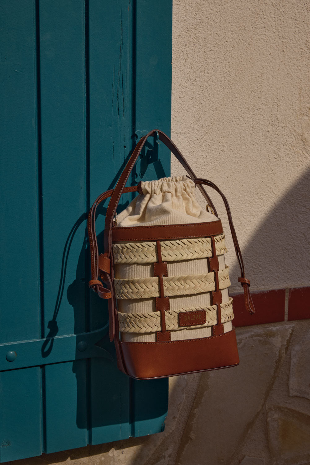 Basket Ori tressé natural and cognac