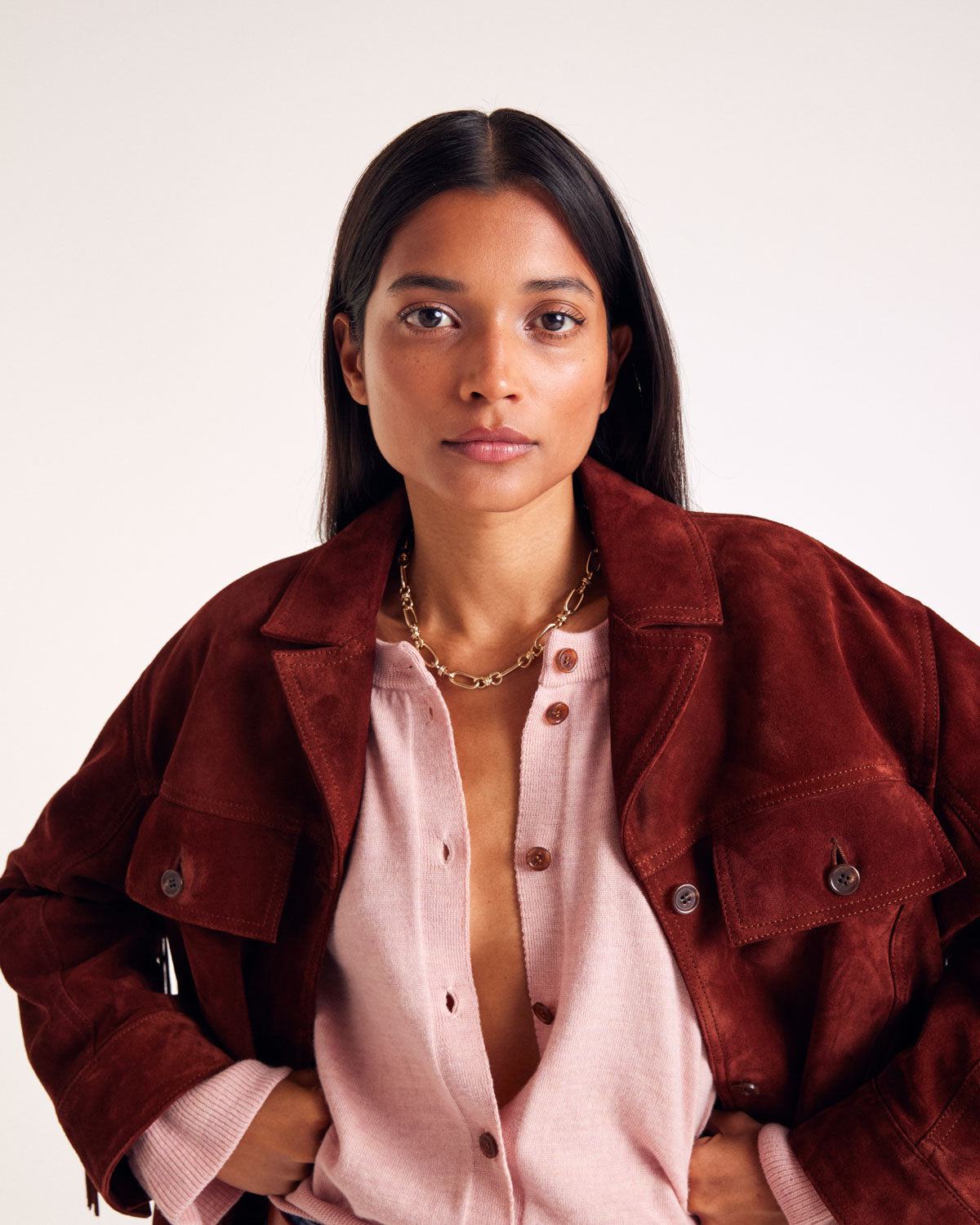 Cardigan Rosalie pink
