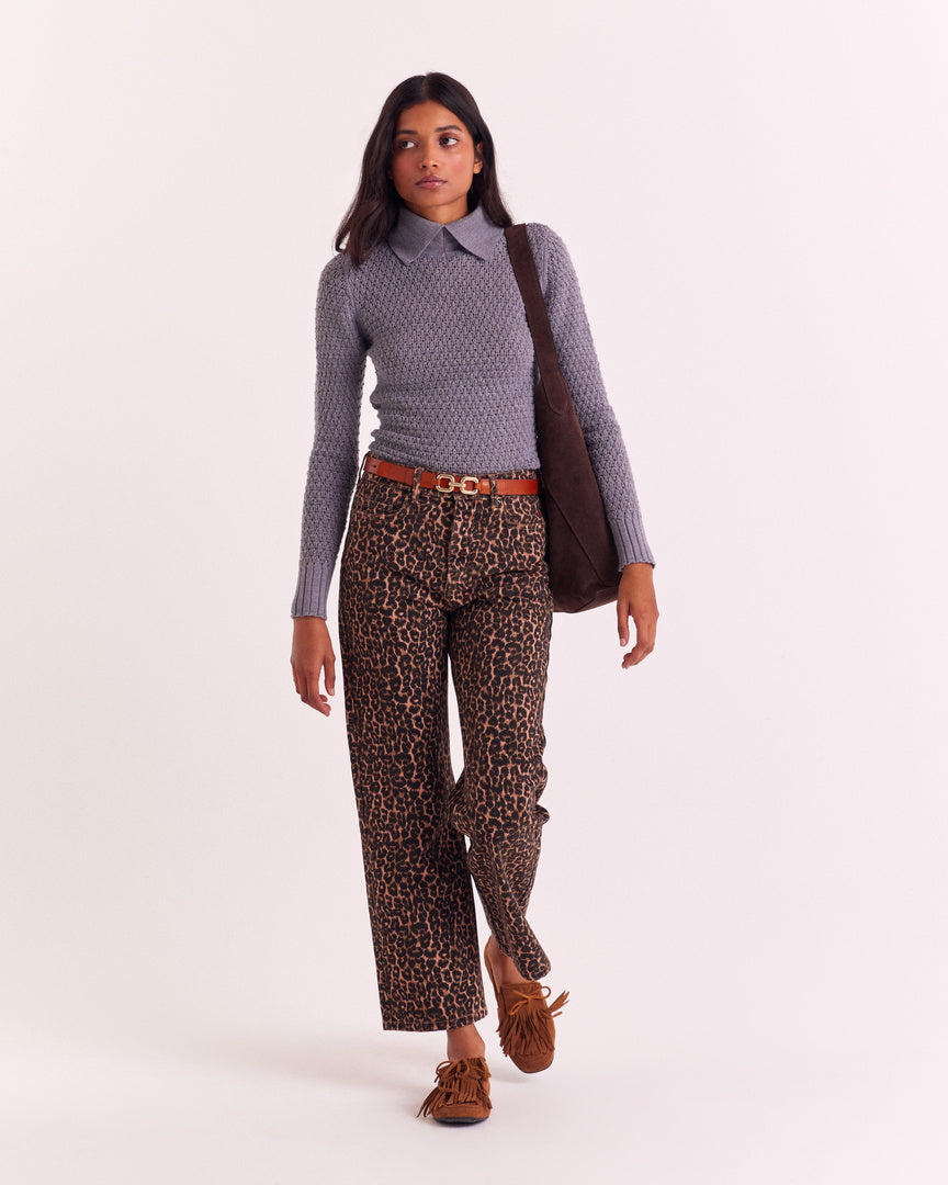 Loafers Alix fringe suede of leather hazelnut