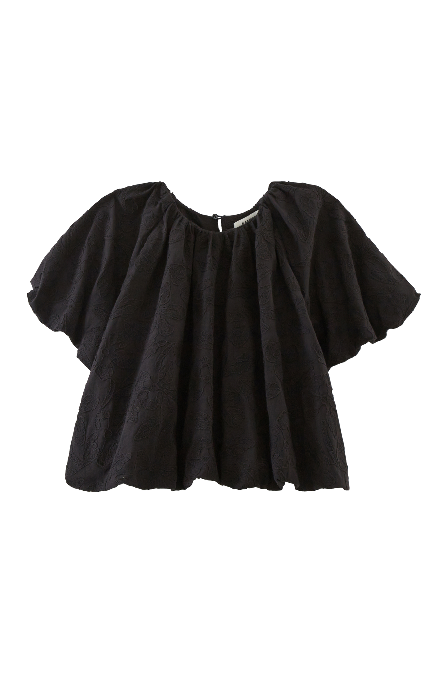 Isaure blouse with black embroidery