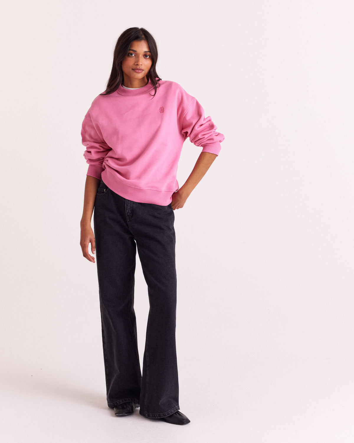 Virgil bright pink sweatshirt