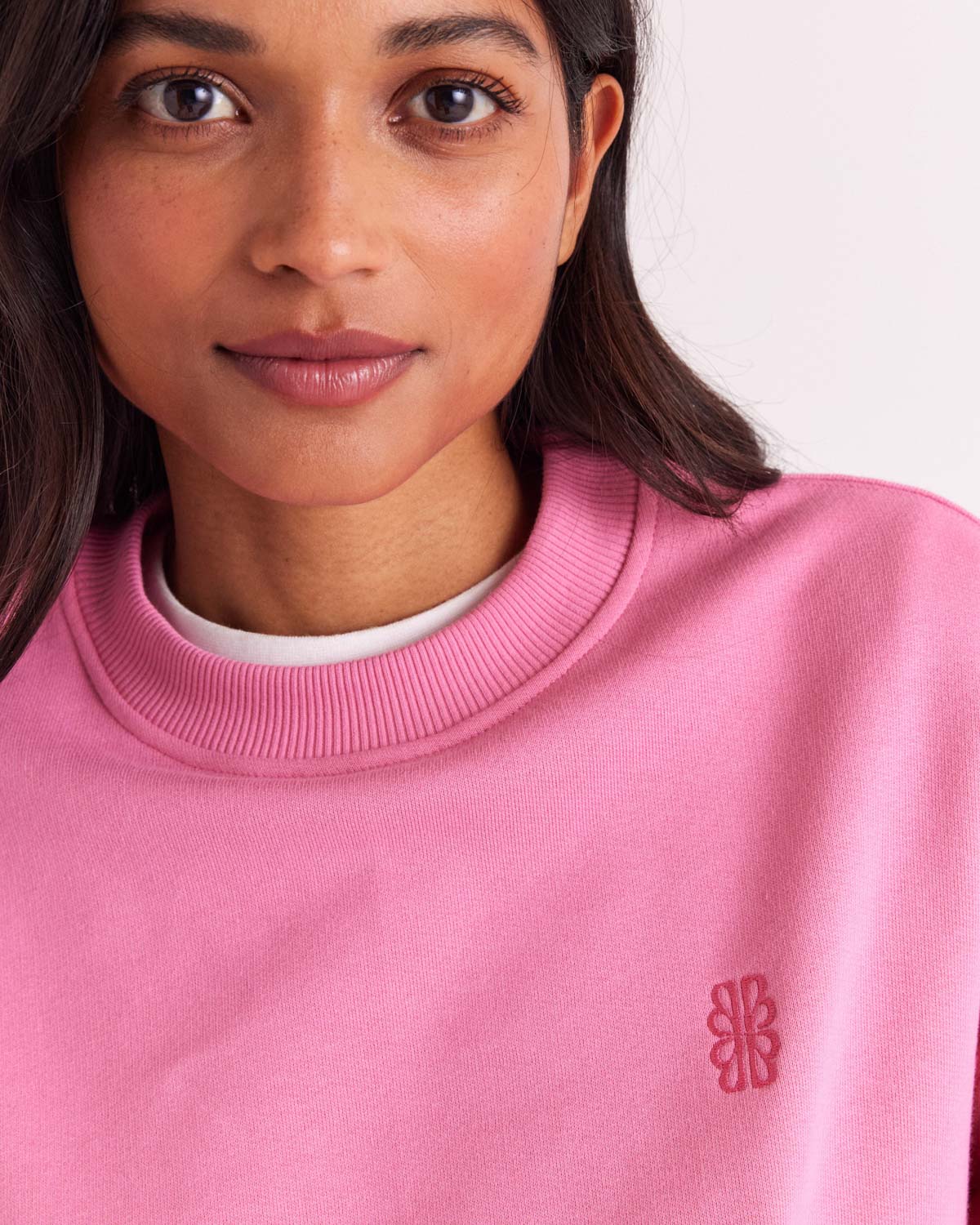 Virgil bright pink sweatshirt