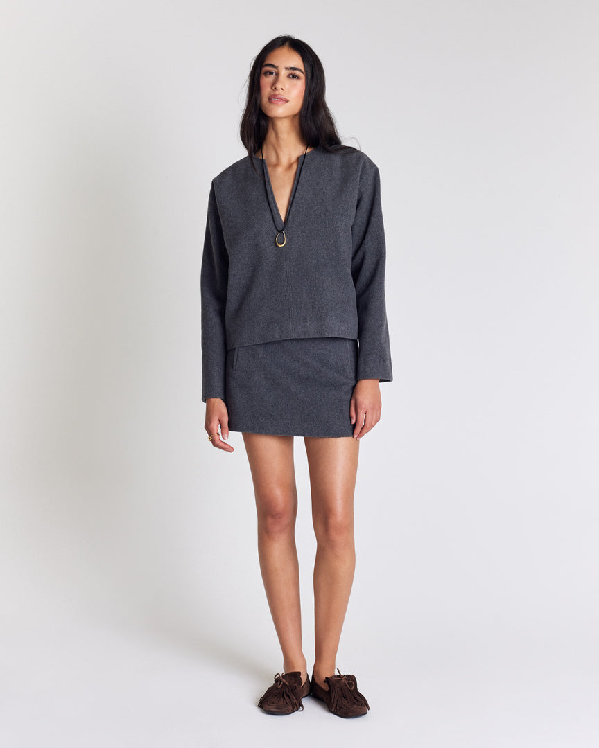 Vareuse Carmina gris cendré