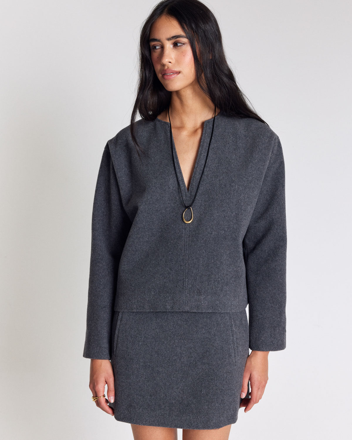 Vareuse Carmina ash gray